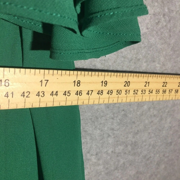 Womens Jodifl Dress Formal Emerald Green Ruffles Feminine Wedding Spring Summer - Picture 6 of 8
